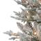 6ft. Pre-Lit Flocked Artificial Christmas Tree in Metal Planter, Clear Lights